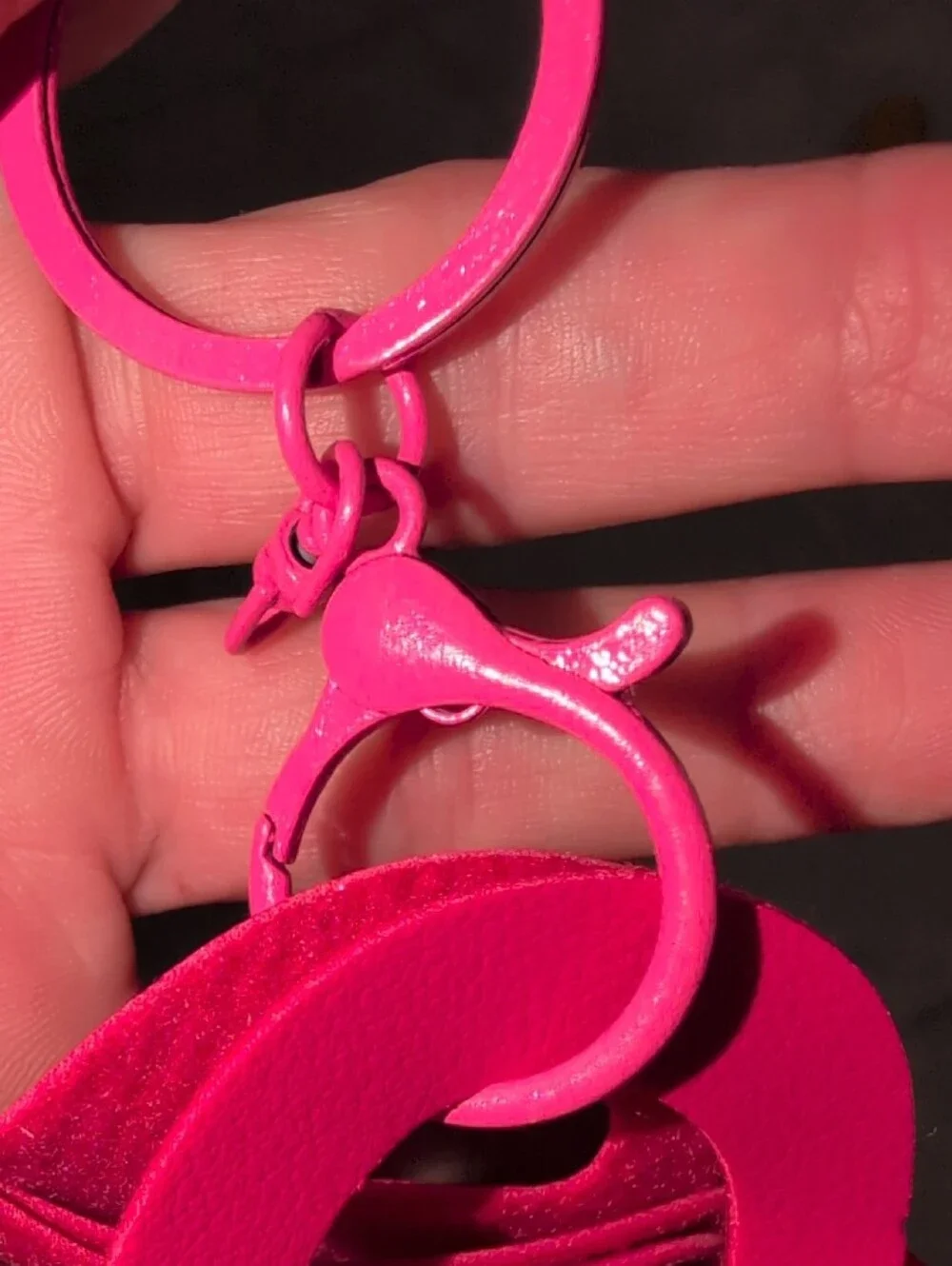 Hot Pink 'Smile'  Bag Charm By Sisi